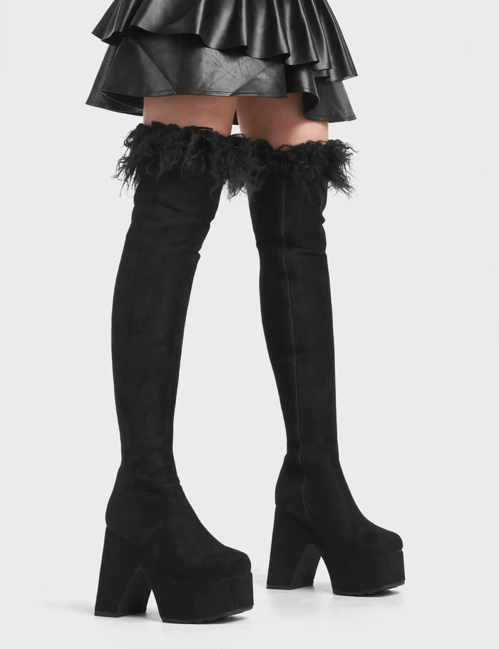 lamoda Another Level Platform Thigh High Boots
