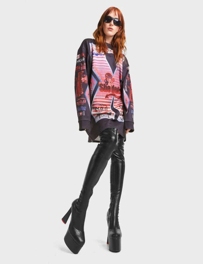Lamoda Answer Platform Thigh High Boots
