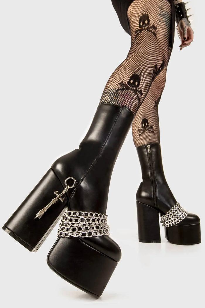 Lamoda Awkward Lies Platform Ankle Boots