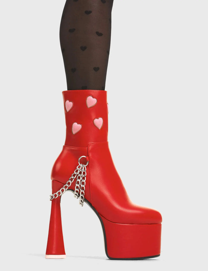 lamoda Back Me Platform Ankle Boots