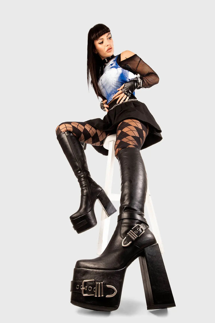 Lamoda Blair Platform Knee High Boots