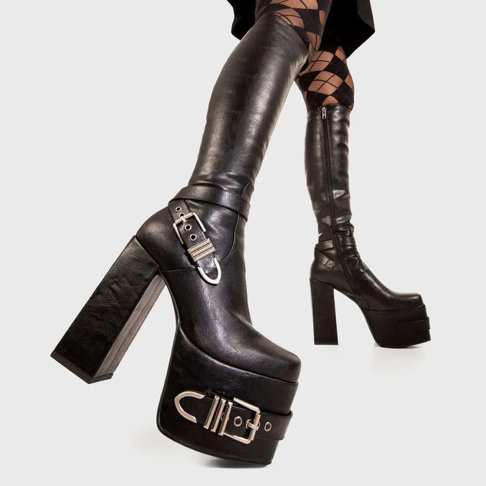 Lamoda Blair Platform Knee High Boots