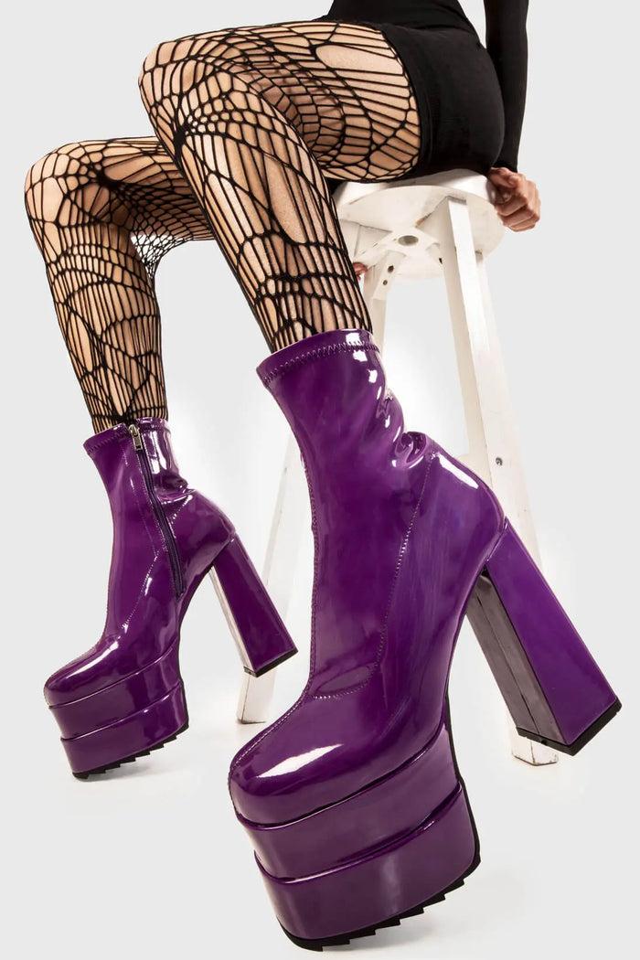 Lamoda Cassette Platform Ankle Boots