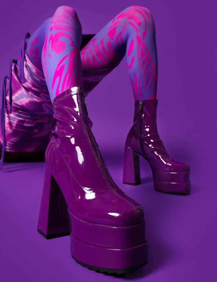 lamoda Cassette Platform Ankle Boots