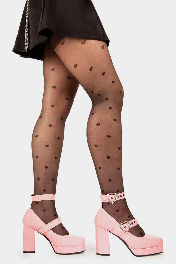 Lamoda Chrome Heart Platform Heels