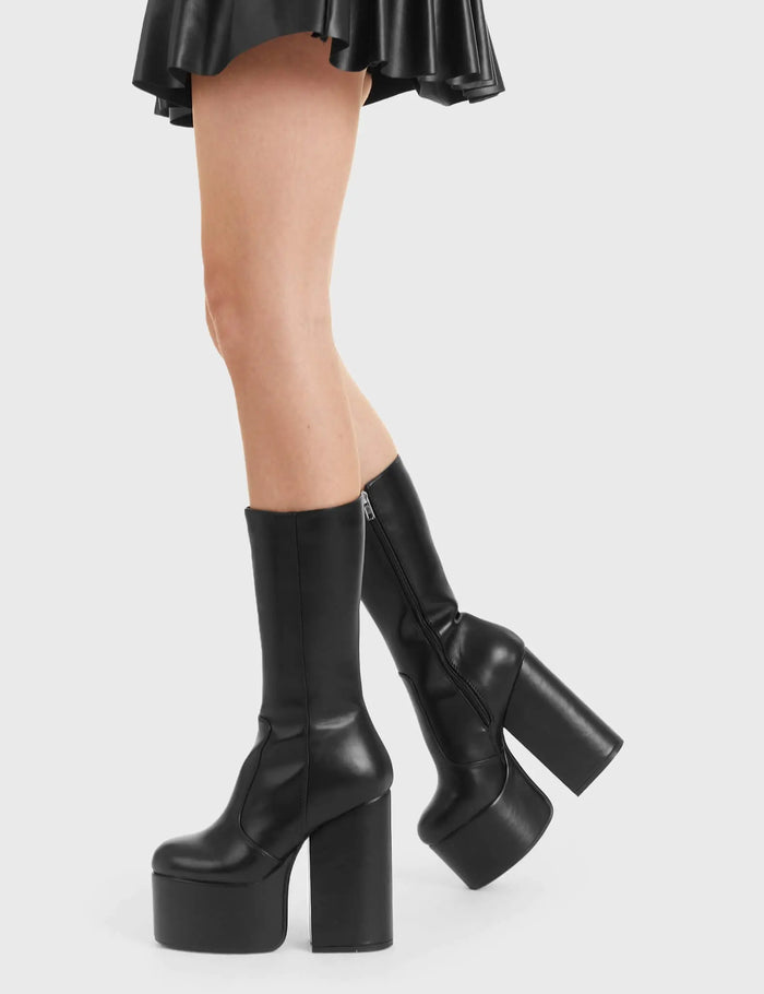 Lamoda Circle Of Lies Platform Calf Boots