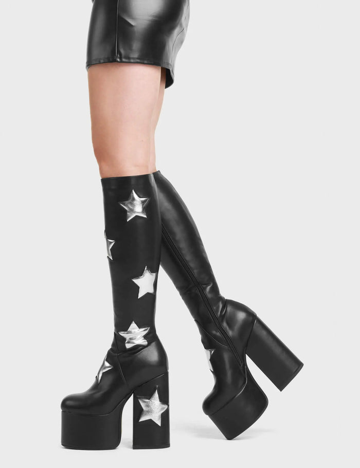 Lamoda Comet Platform Knee High Boots