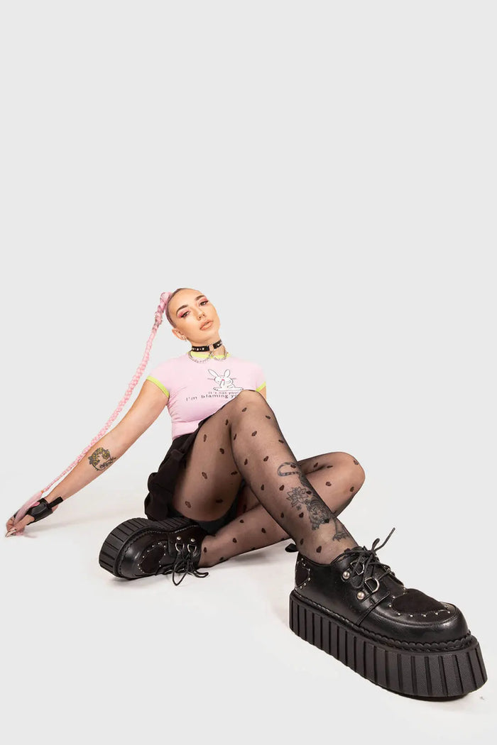 Lamoda Cryptic Love Chunky Creeper Shoes