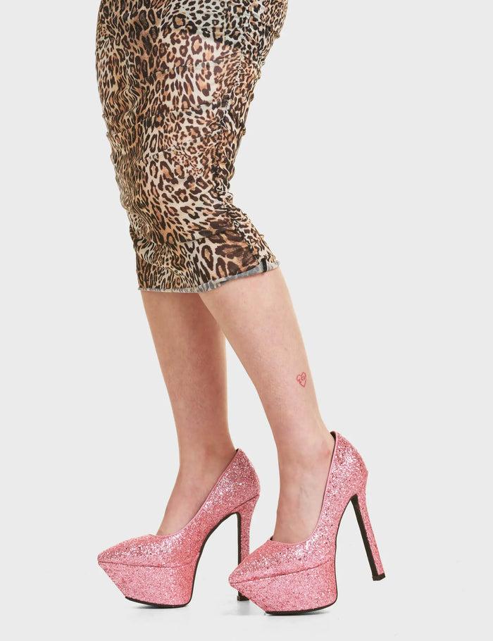 Lamoda Diamond In The Rough Platform Heels