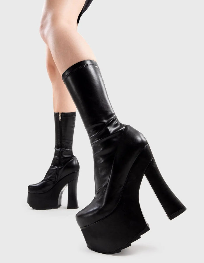 Lamoda Do For Love Platform Calf Boots