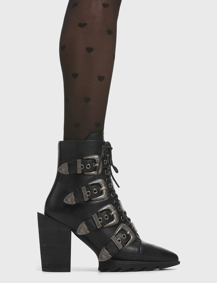 lamoda Don't Even Western Ankle Boots