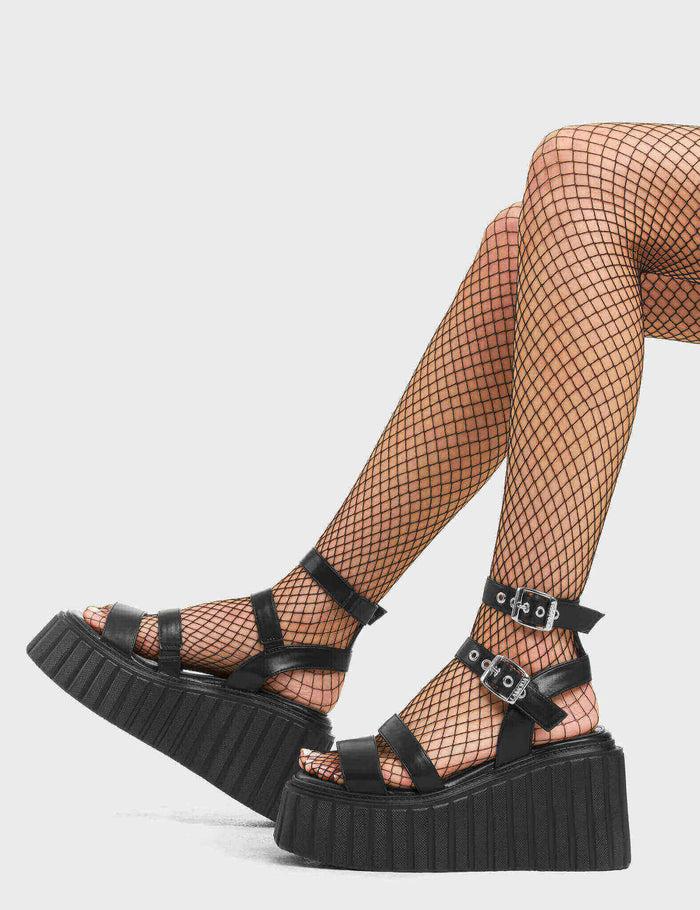 lamoda Dramatic Chunky Platform Creeper Sandals