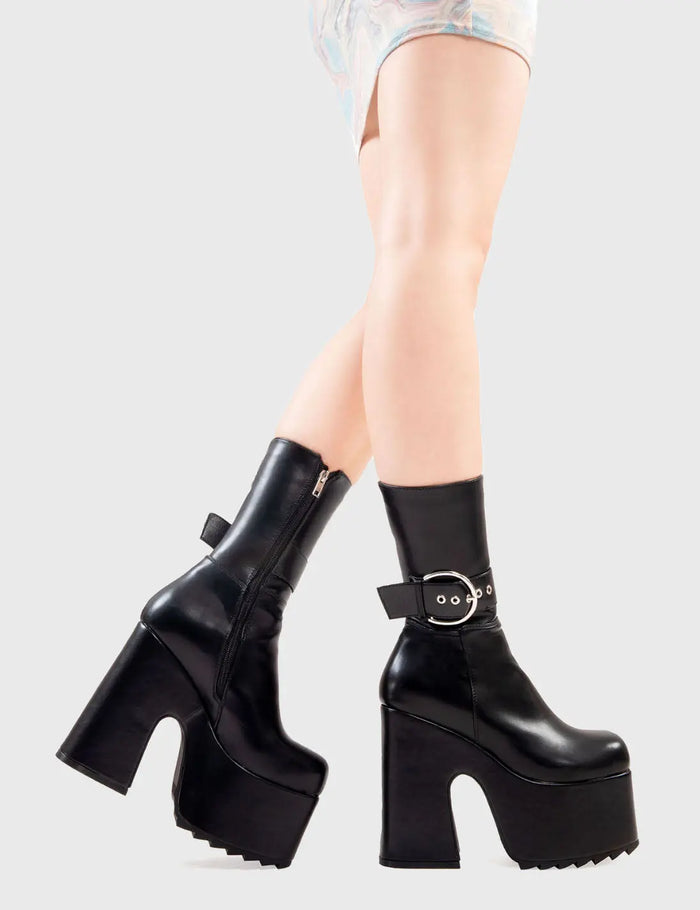 Lamoda Dreamscape Chunky Platform Calf Boots