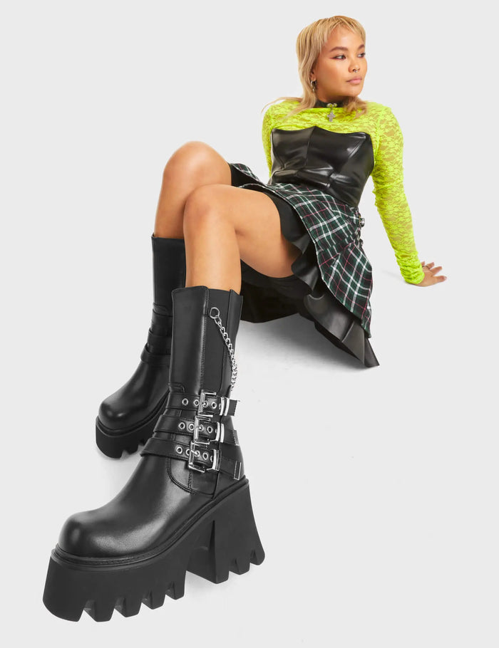 Lamoda Eternal Chunky Platform Ankle Boots