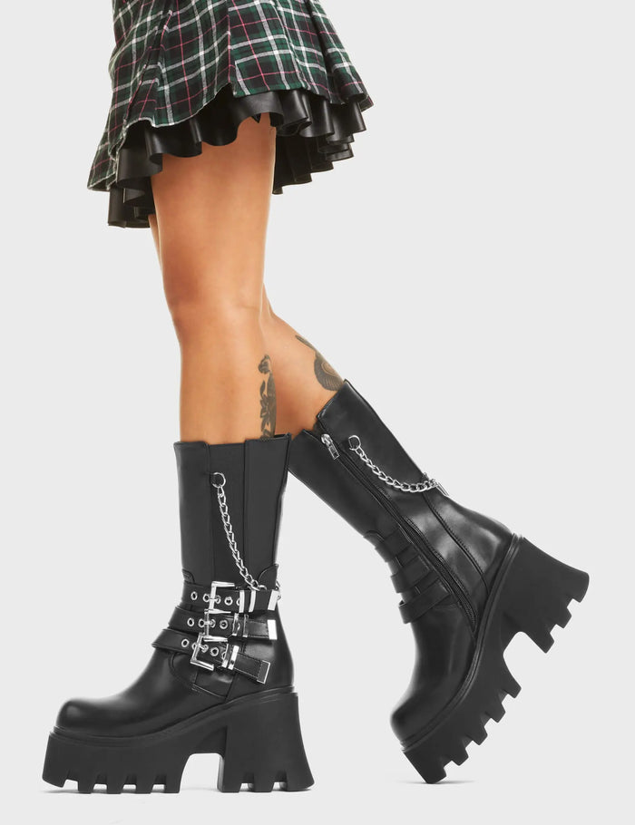 Lamoda Eternal Chunky Platform Ankle Boots