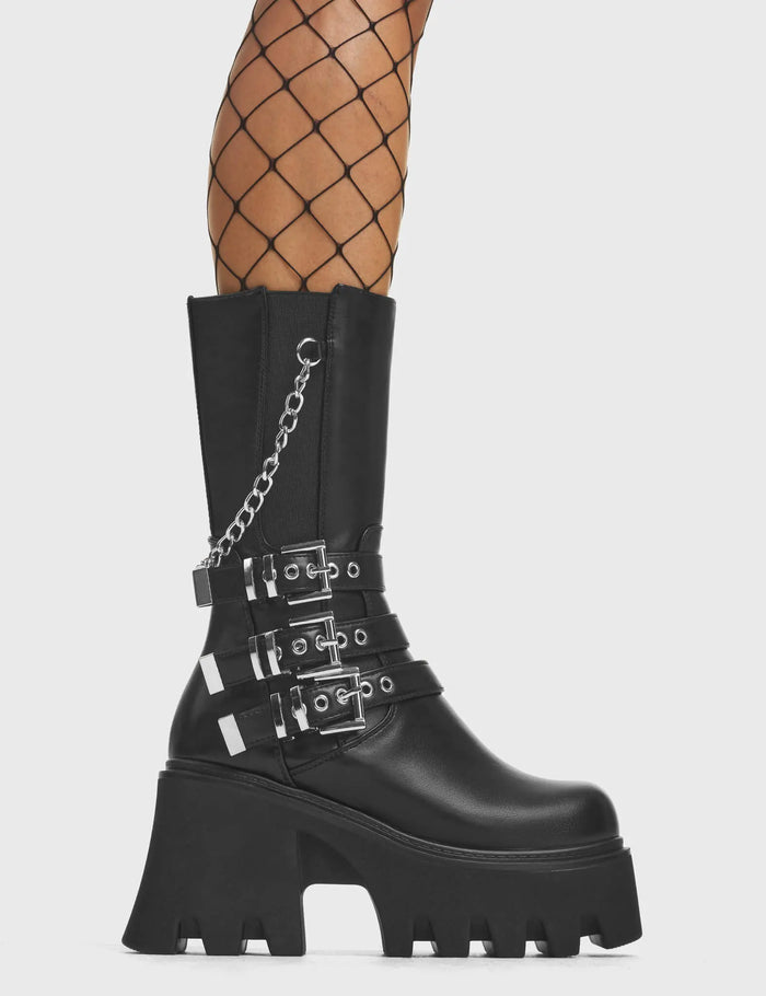 lamoda Eternal Chunky Platform Ankle Boots