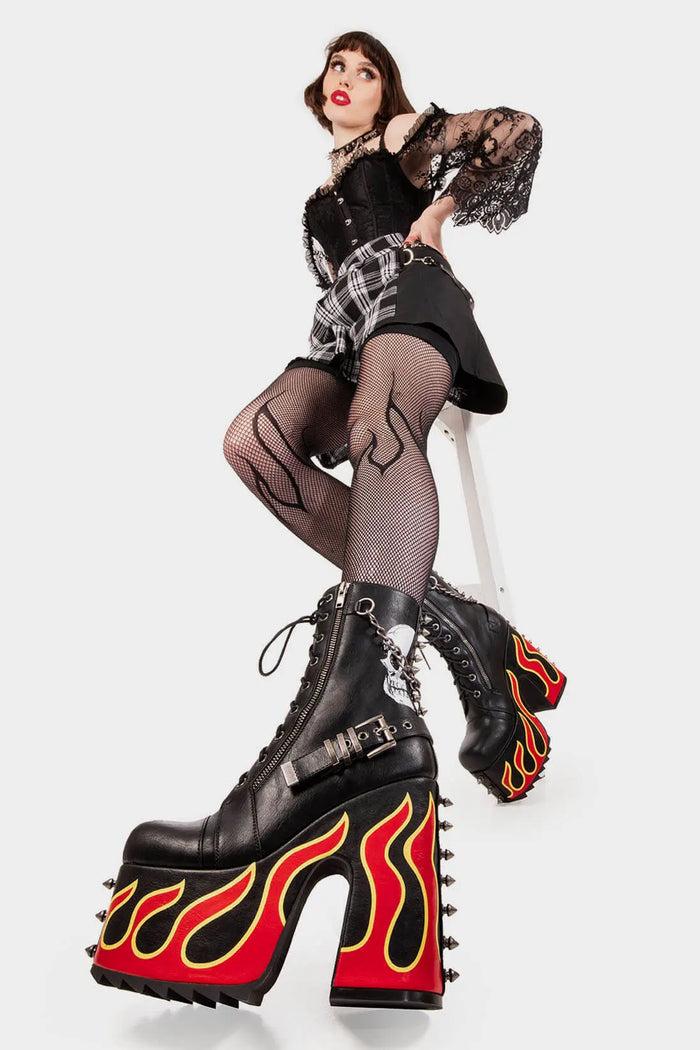 Lamoda Expensive Pain Chunky Platform Ankle Boots