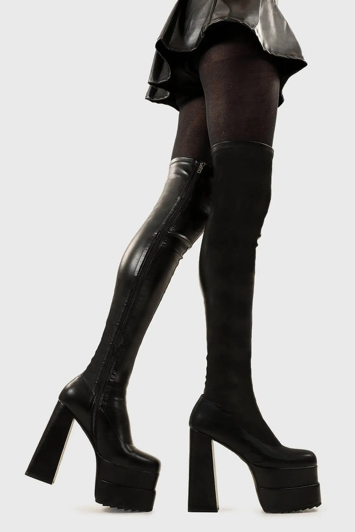 Lamoda Fantasies Platform Thigh High Boots
