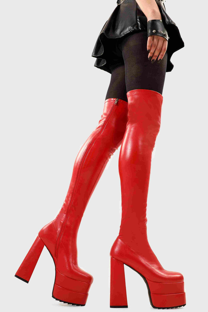 Lamoda Fantasies Platform Thigh High Boots