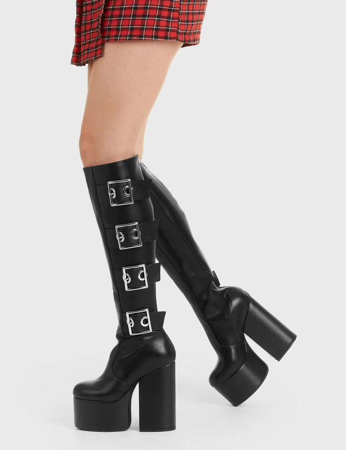 Lamoda FYP Platform Knee High Boots