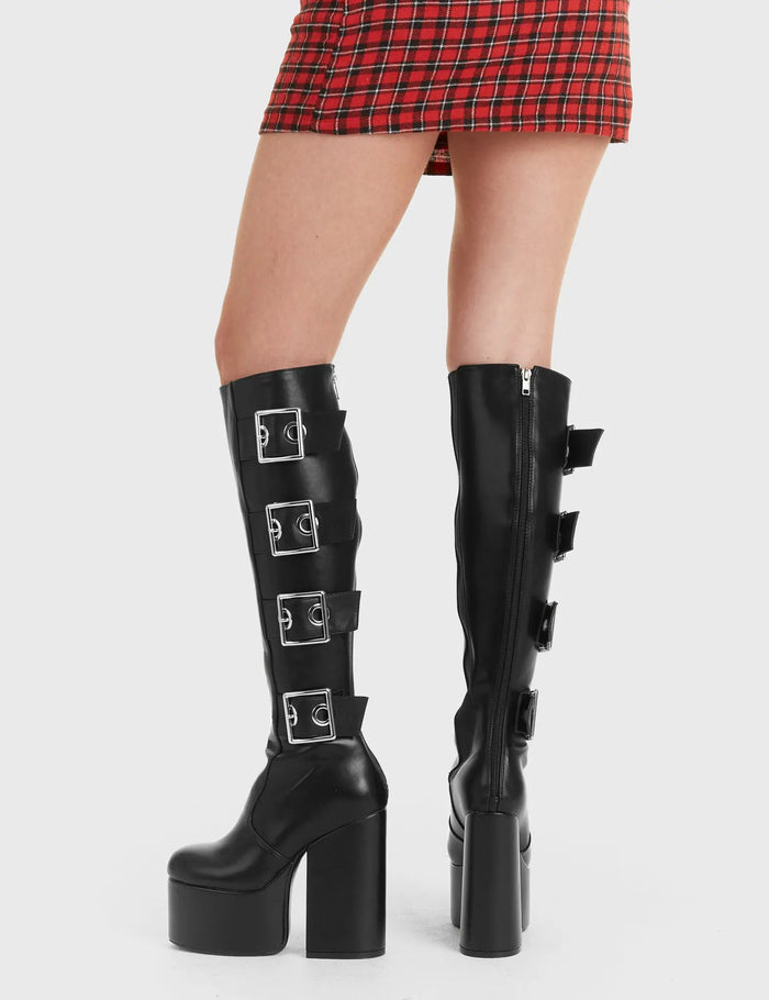 lamoda FYP Platform Knee High Boots