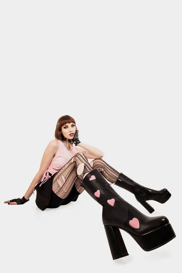 Lamoda Game Of Love Platform Calf Boots