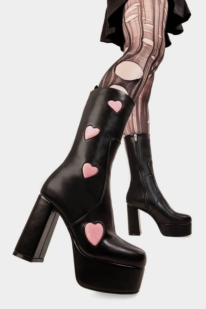 lamoda Game Of Love Platform Calf Boots