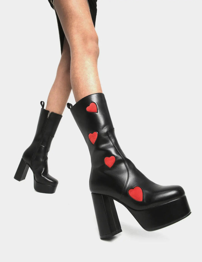 lamoda Game Of Love Platform Calf Boots