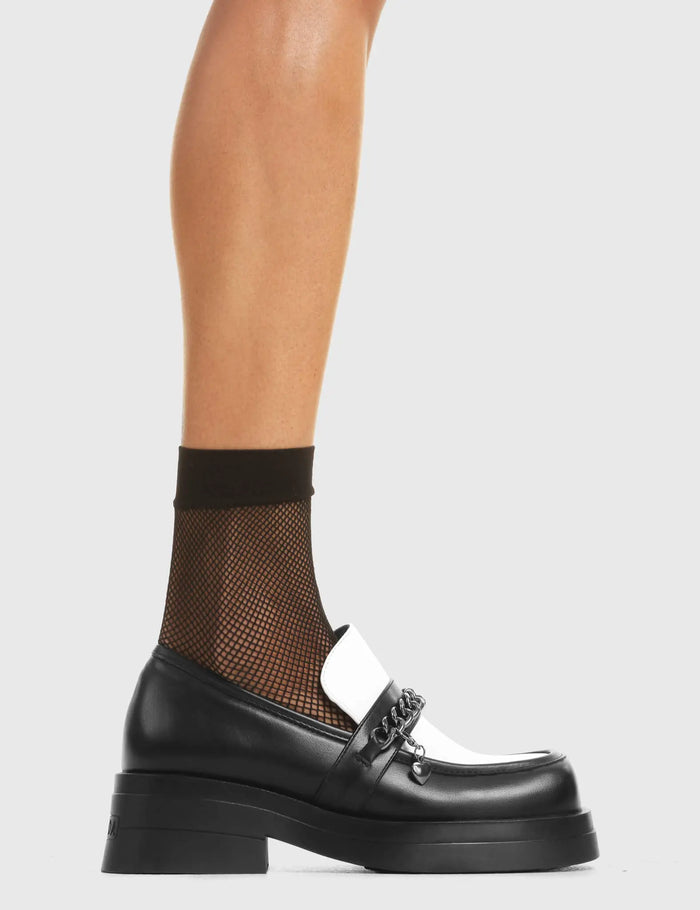 lamoda Head Spin Platform Loafer Shoes