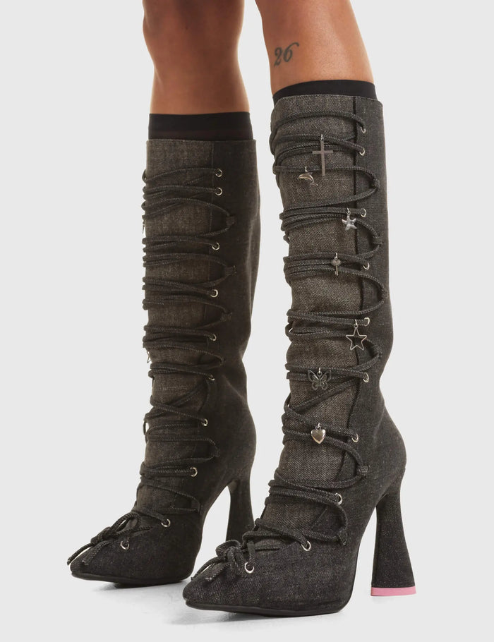 Lamoda Healing Platform Knee High Boots