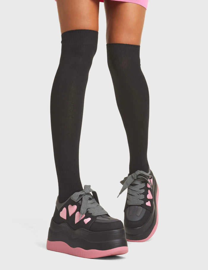 Lamoda Heart On My Sleeve Chunky Platform Sneakers