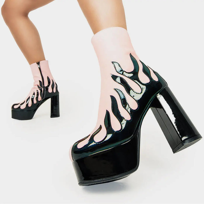 Lamoda High Voltage Platform Ankle Boots