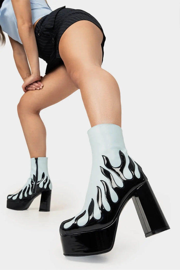 lamoda High Voltage Platform Ankle Boots