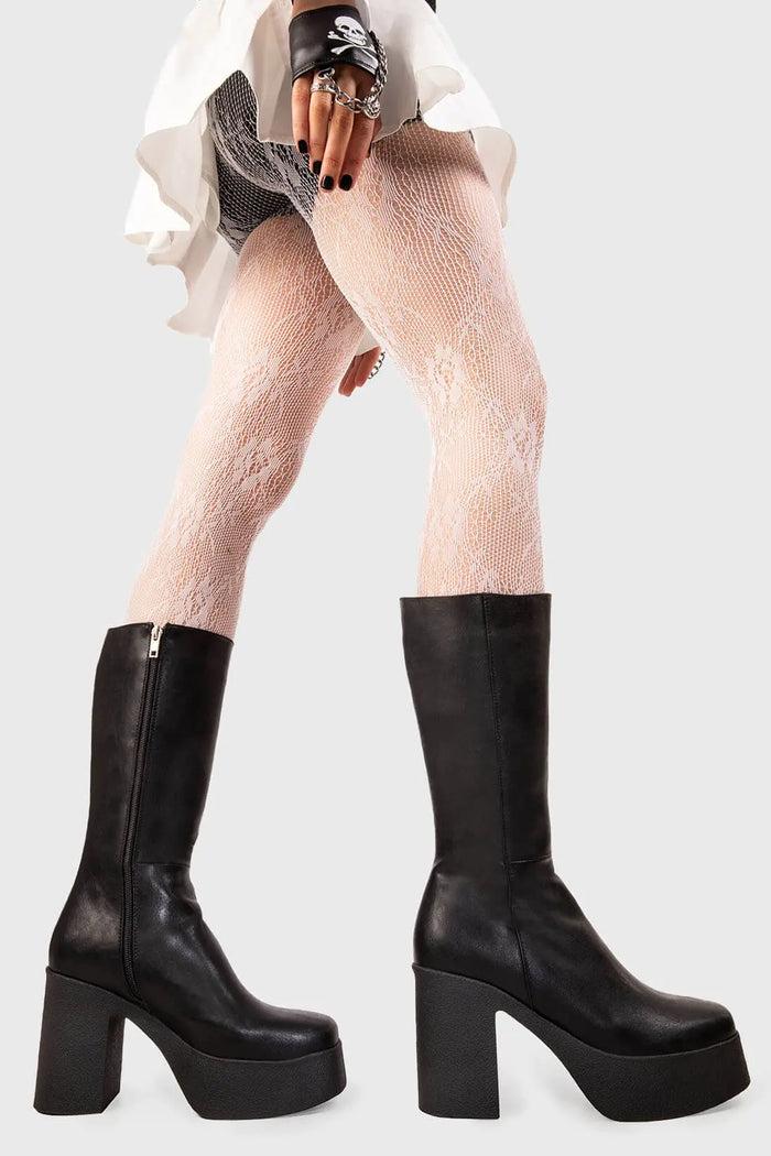 Lamoda Holler Back Platform Calf Boots