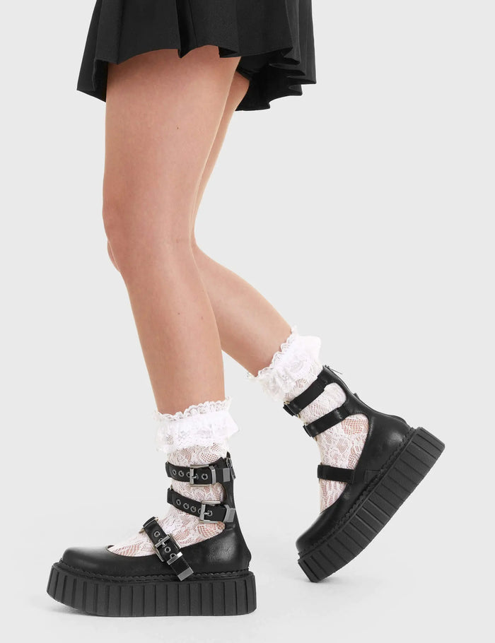 Lamoda Hologram Chunky Platform Creeper Boots