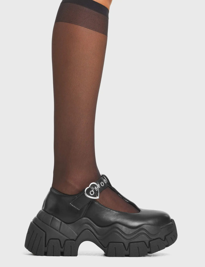 Lamoda Hot Totty Chunky Platform Mary Jane Shoes