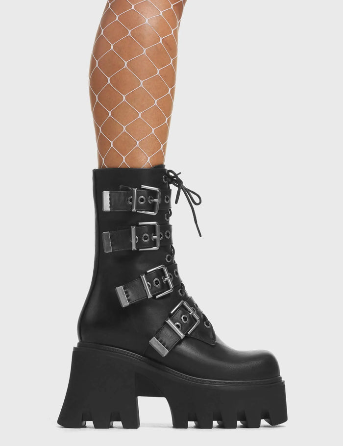 lamoda Hysteria Chunky Platform Ankle Boots