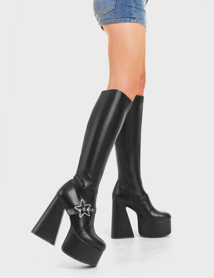 Lamoda I'm Your Star Platform Knee High Boots