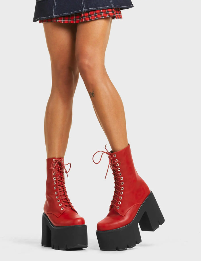 Lamoda Iconic Chunky Platform Ankle Boots