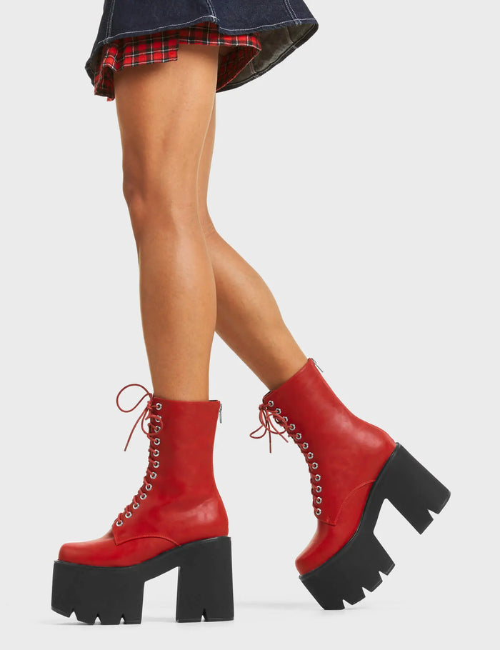 Lamoda Iconic Chunky Platform Ankle Boots