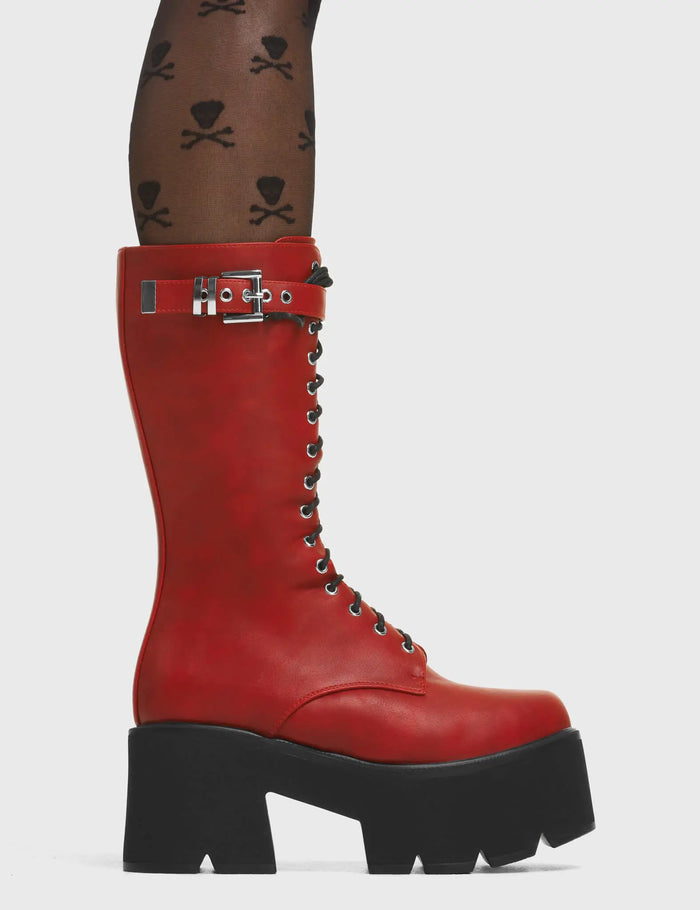 lamoda Iconic Chunky Platform Ankle Boots