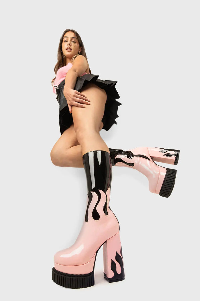 Lamoda Ignite Platform Calf Boots