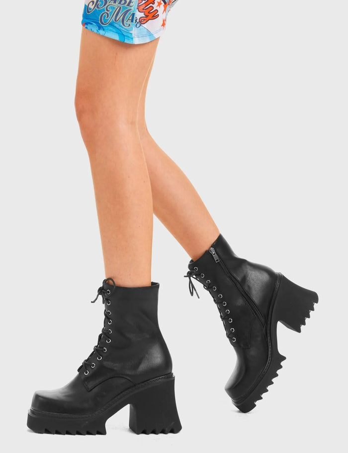 Lamoda In Opposition Chunky Platform Ankle Boots