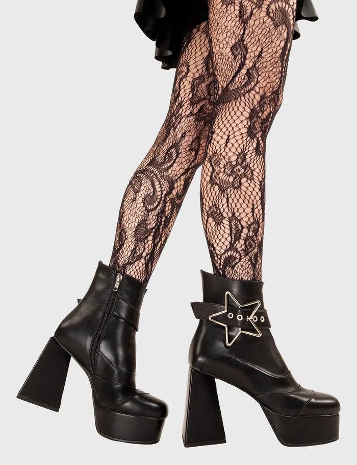 Lamoda Jailhouse Rock Platform Ankle Boots