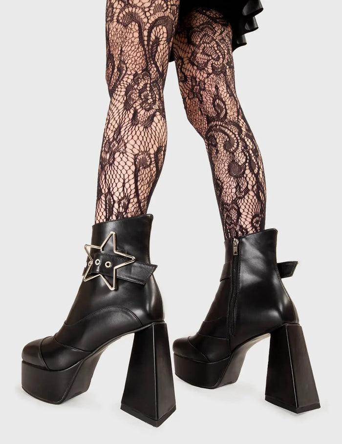 Lamoda Jailhouse Rock Platform Ankle Boots