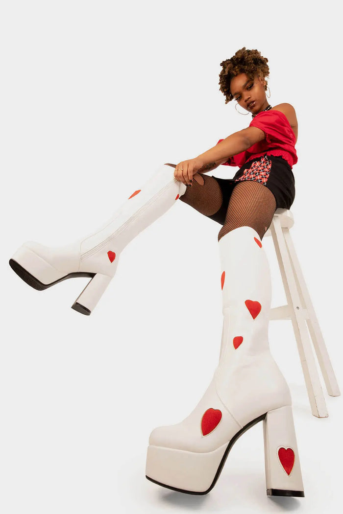 Lamoda Jam Tarts Platform Knee High Boots