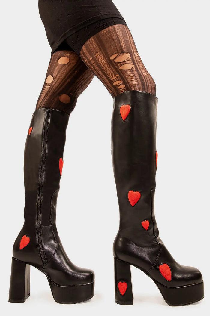 Lamoda Jam Tarts Platform Knee High Boots