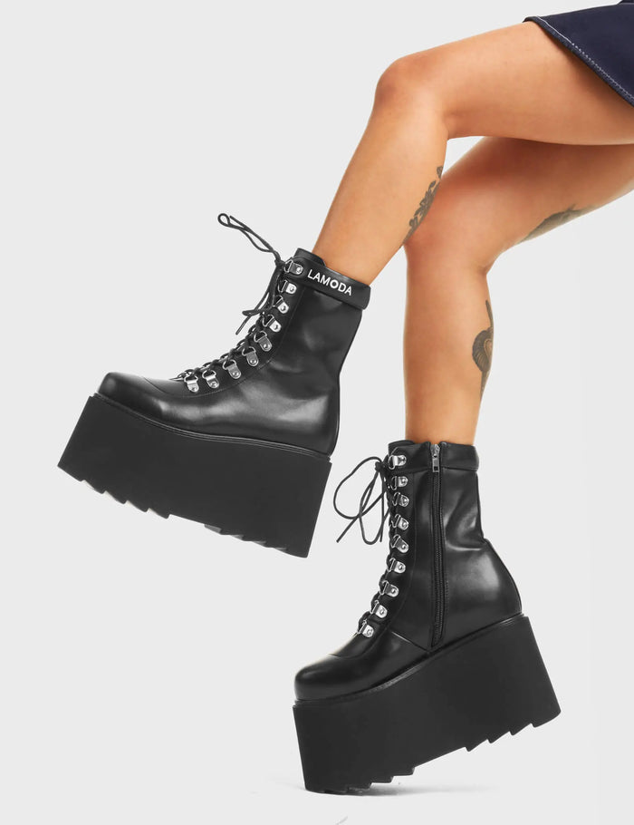 Lamoda La Nuit Chunky Platform Ankle Boots