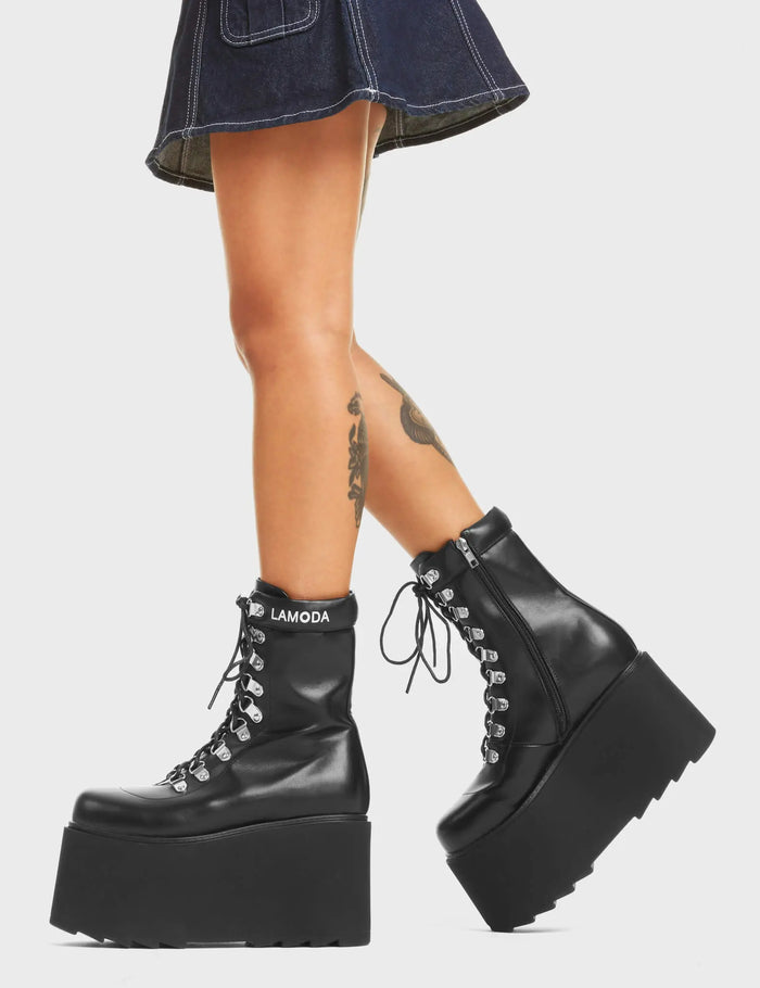 Lamoda La Nuit Chunky Platform Ankle Boots