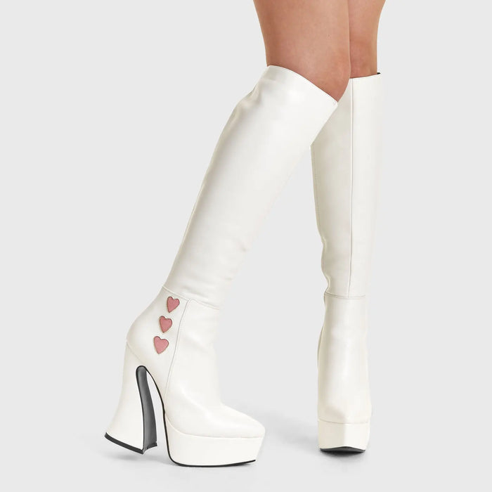 Lamoda Love Potion Platform Knee High Boots